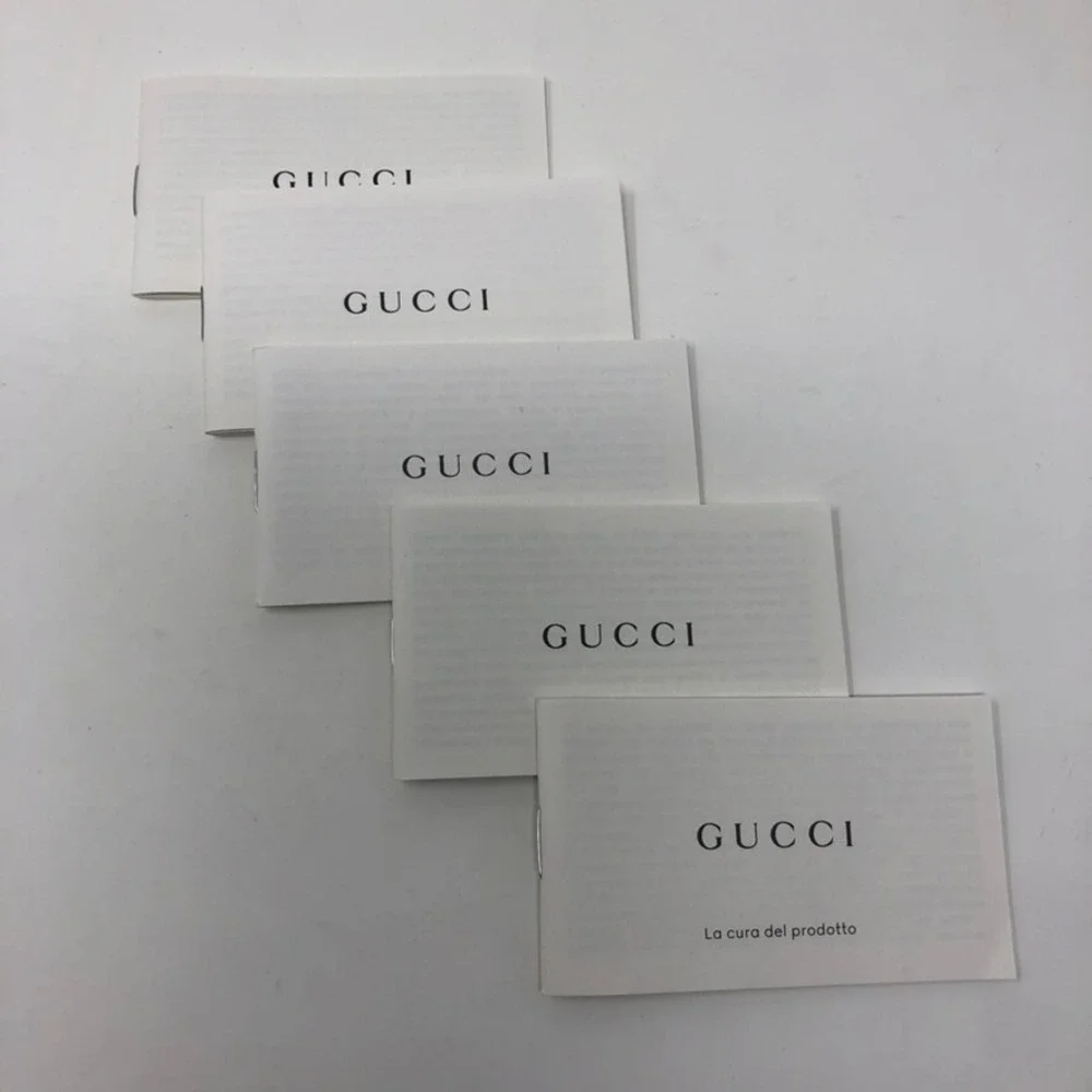 Authentic Gucci Satin Dust Bag Jewelry Belt Small Square White Green Logo Ribbon